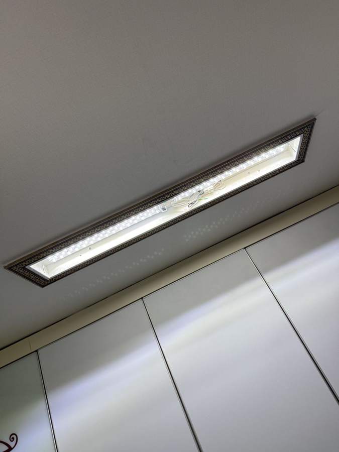 구월동 리젠시아 주방 · 거실 매립등 LED 리폼 - 주방 LED 기판 점등