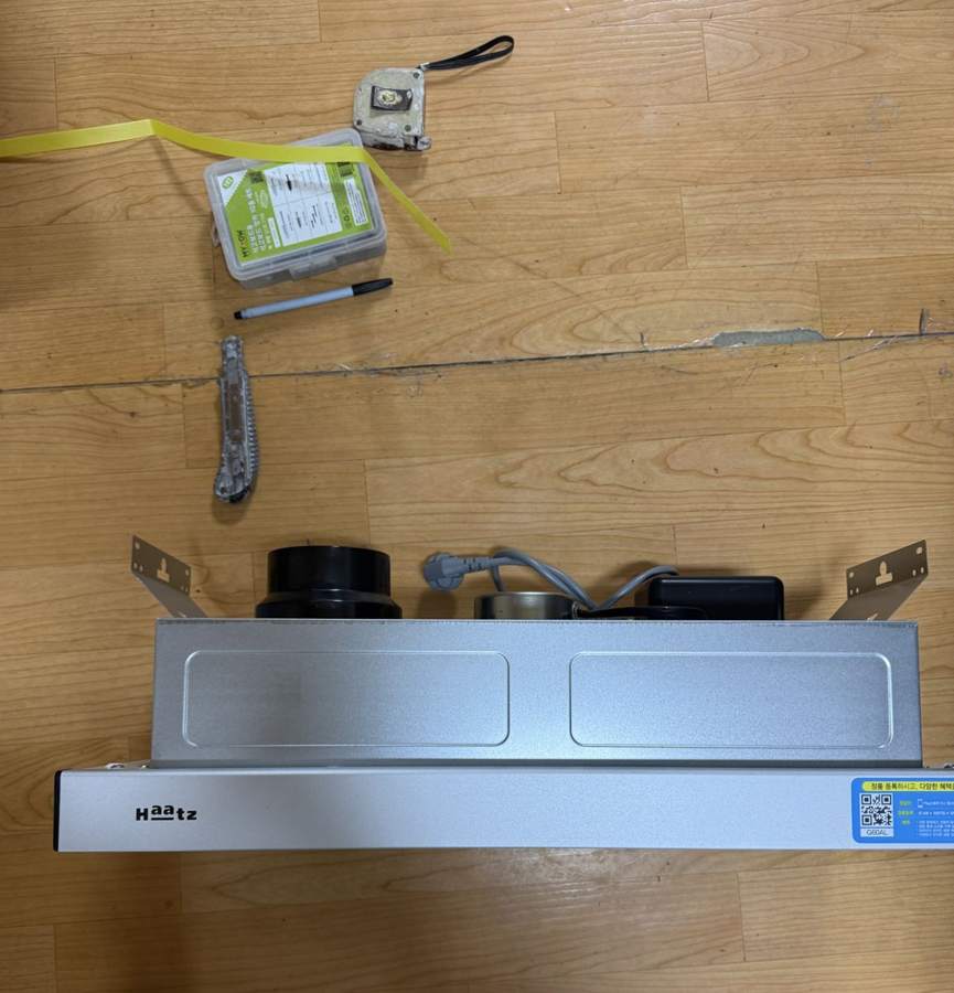 주안동 노후된 슬라이드 후드 교체 - 새 슬라이드 후드
